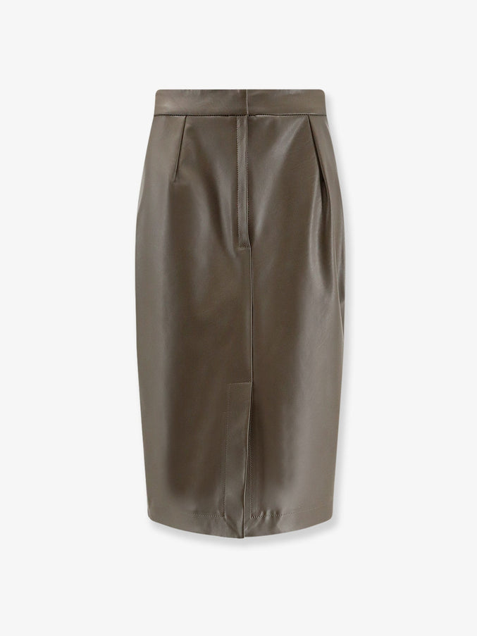 Stella Mccartney Alter Mat Midi Skirt Mud