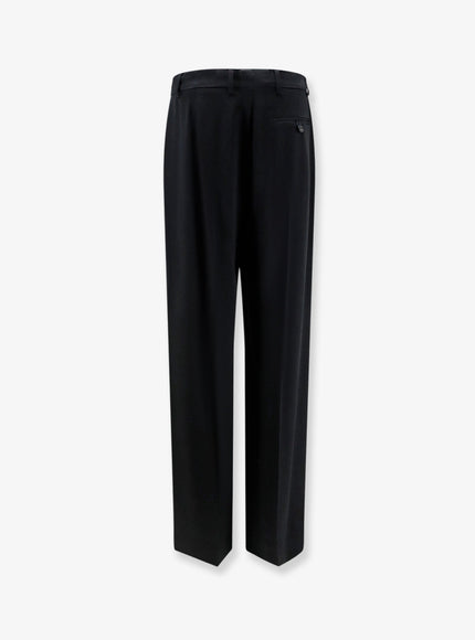Stella Mccartney Pleated Straight Satin Trousers