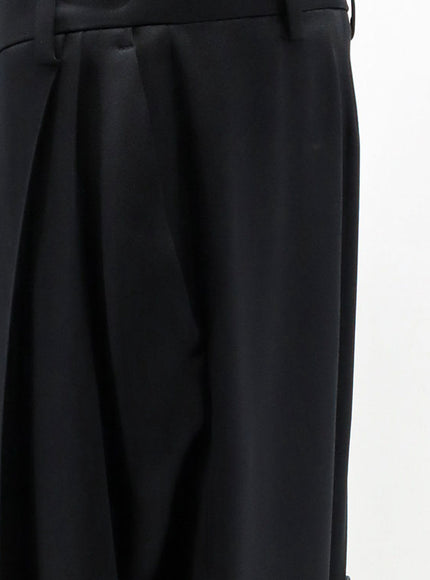 Stella Mccartney Pleated Straight Satin Trousers