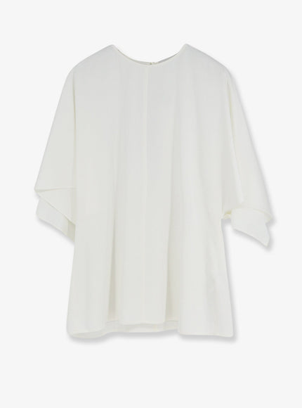 Stella Mccartney Handkerchief Satin Top Cream