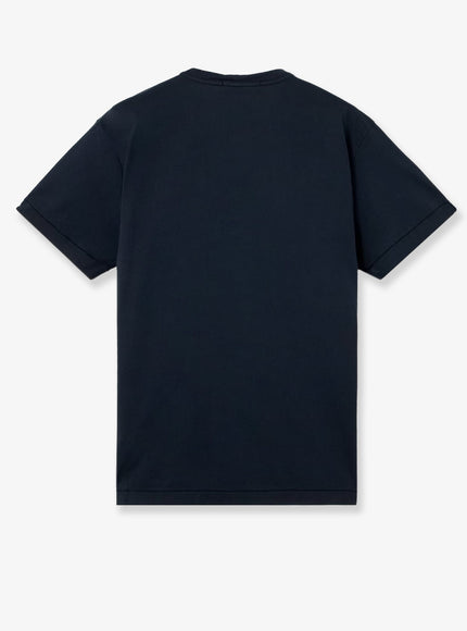 Stone Island Cotton T-Shirt With Front Logo Patch