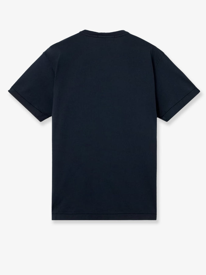 Stone Island Cotton T-Shirt With Front Logo Patch
