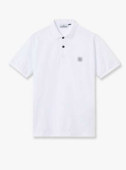 Stone Island Organic Cotton Polo Shirt White