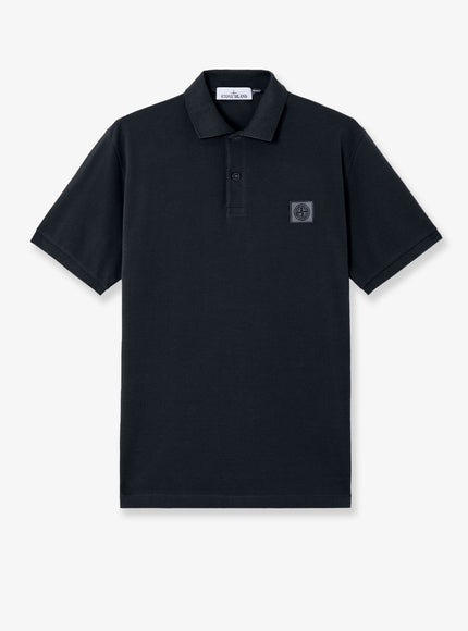 Stone Island Organic Cotton Polo Shirt Navy Blue