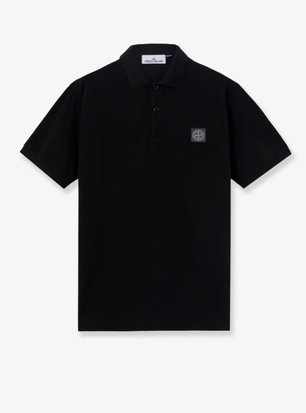 Stone Island Organic Cotton Polo Shirt Black