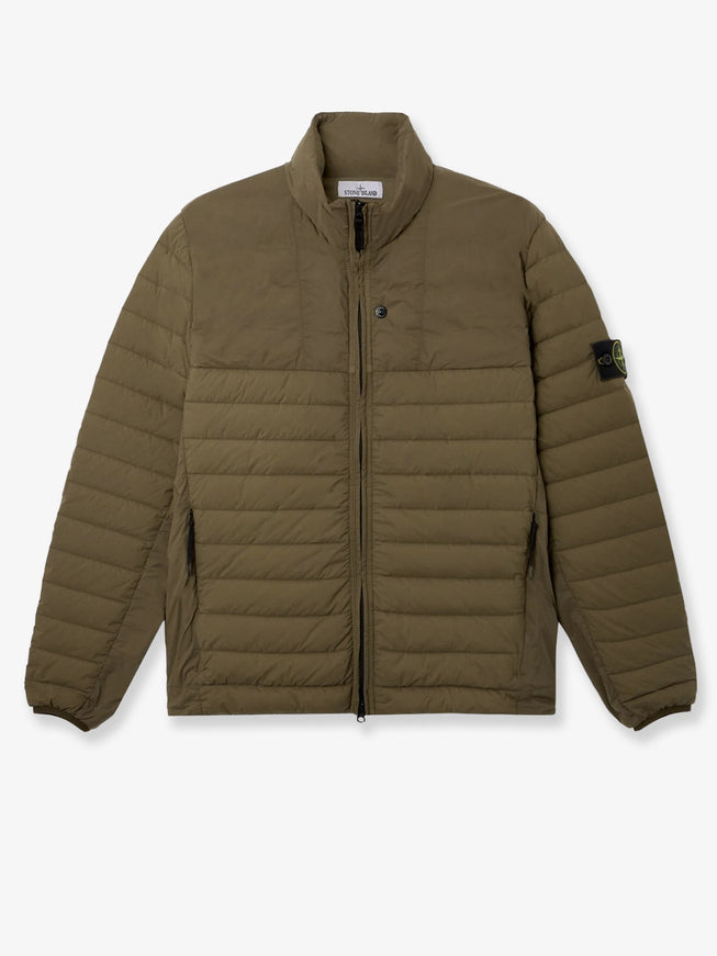 Stone Island Seamless Nylon Down Jacket Military Green
