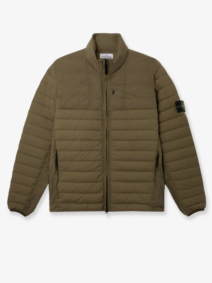 Stone Island Seamless Nylon Down Jacket Military Green