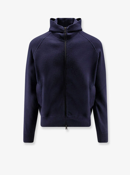 Stone Island Wool Blend Sweatshirt Navy Blue