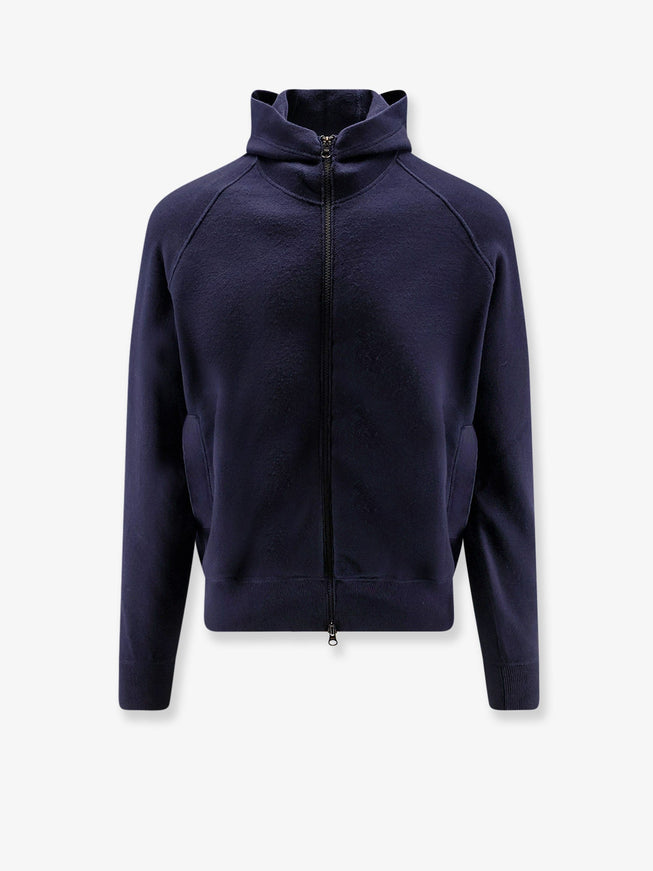 Stone Island Wool Blend Sweatshirt Navy Blue