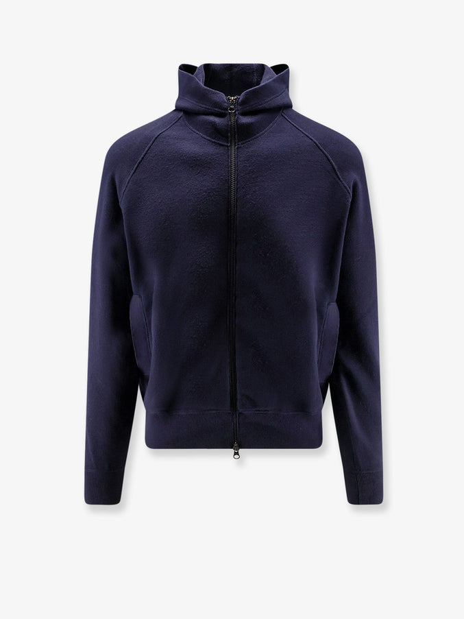 Stone Island Wool Blend Sweatshirt Navy Blue