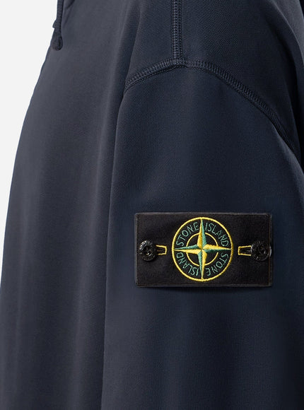 Stone Island Oversize Biologic Cotton Sweatshirt With Zip