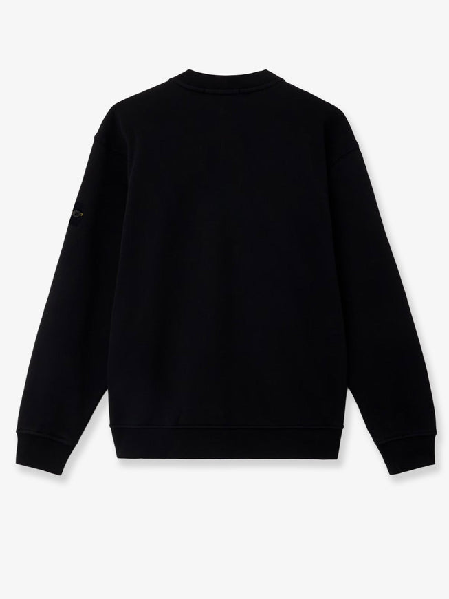 Stone Island Cotton Sweatshirt With Side Logo Patch