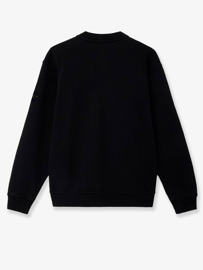 Stone Island Cotton Sweatshirt With Side Logo Patch