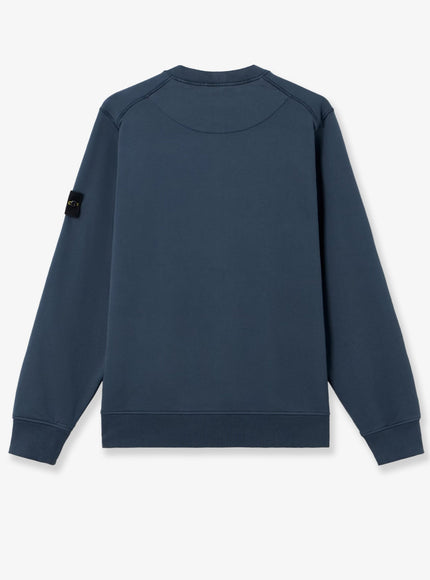 Stone Island Cotton Sweatshirt With Side Logo Patch