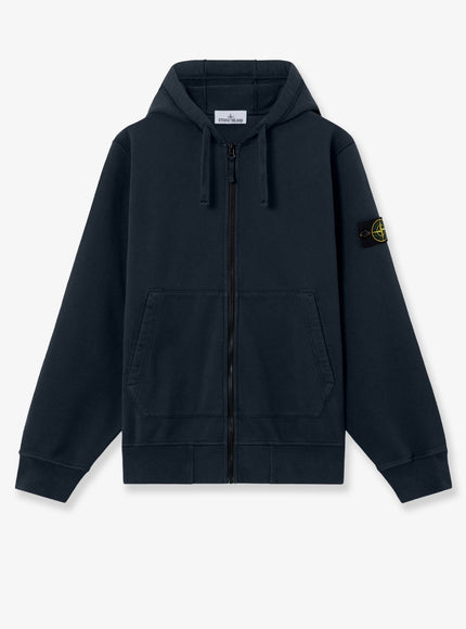Stone Island Organic Cotton Sweatshirt Navy Blue