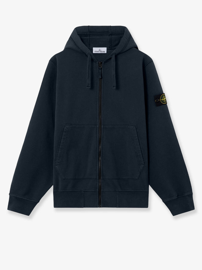 Stone Island Organic Cotton Sweatshirt Navy Blue