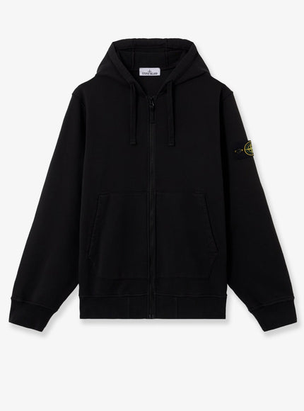 Stone Island Organic Cotton Sweatshirt Black