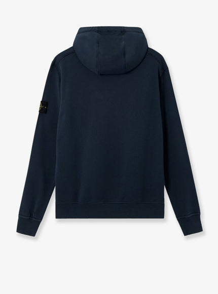 Stone Island Cotton Sweatshirt With Side Logo Patch