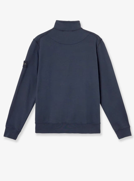 Stone Island Cotton Sweatshirt With Side Logo Patch