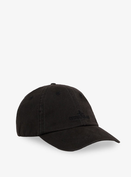 Stone Island Cotton Baseball Hat Uni Black