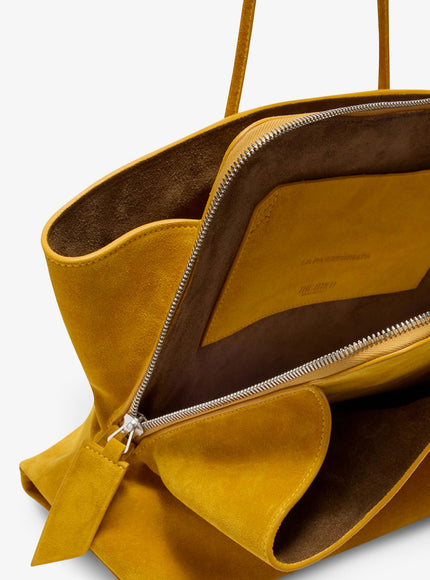 The Attico La Passeggiata Suede Shoulder Bag