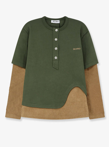 The Attico Cotton Sweatshirt Forestgreen