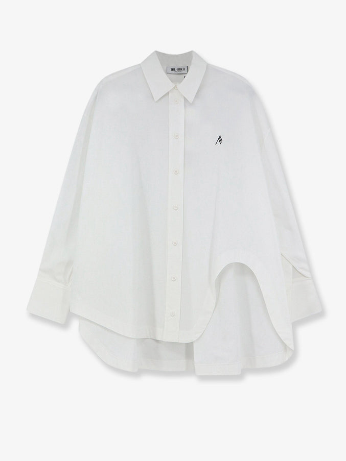 The Attico Cotton Shirt Whitenavy
