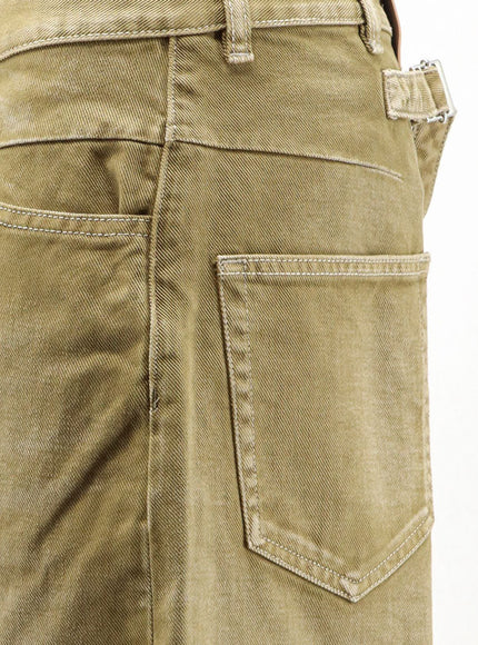 The Attico Faded Effect Denim