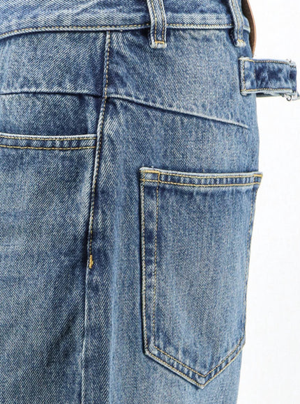 The Attico Faded Effect Denim