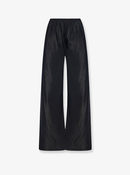 The Row Gala Silk Trousers Black