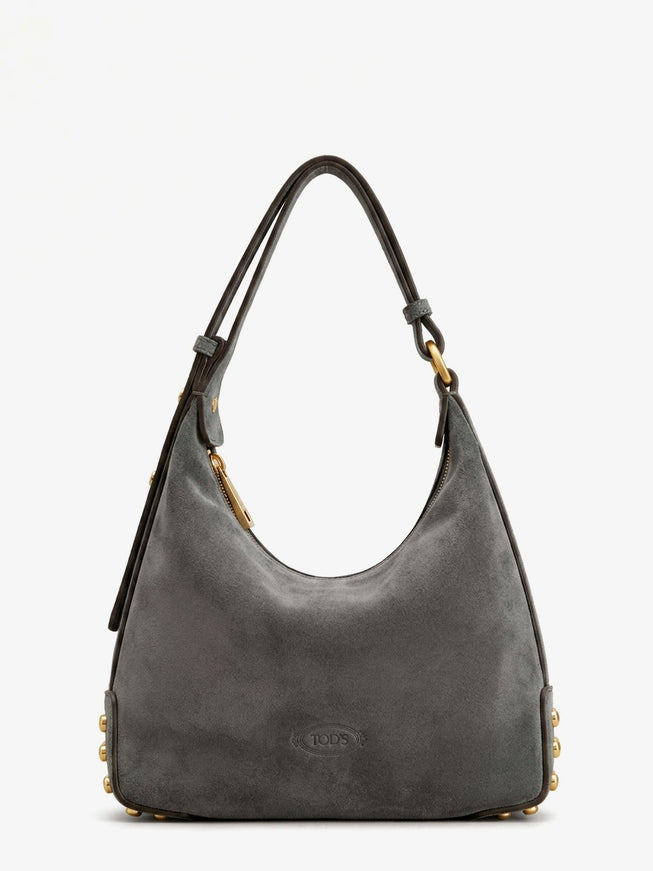 Tod's Mini Bag Metal Dots Suede Shoulder Bag Uni Marrone