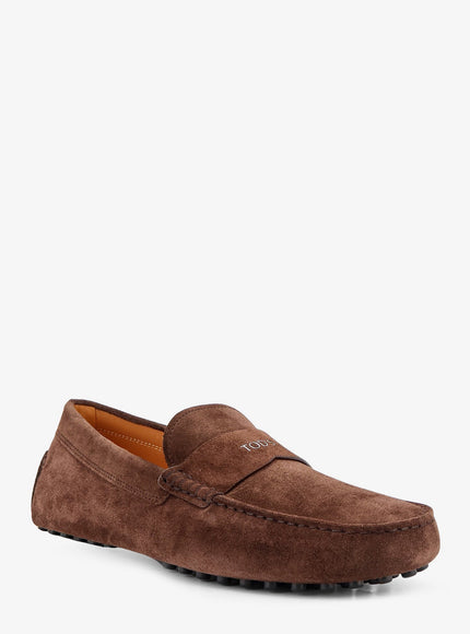Tod's Suede Loafers With Gommini Detail On The Back