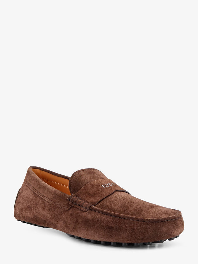 Tod's Suede Loafers With Gommini Detail On The Back