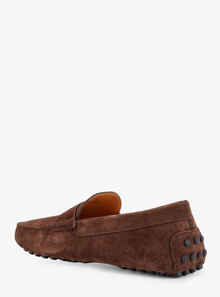 Tod's Suede Loafers With Gommini Detail On The Back