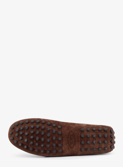 Tod's Suede Loafers With Gommini Detail On The Back