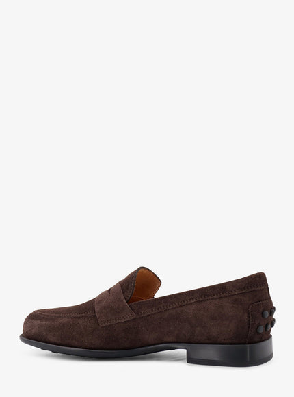Tod's Suede Loafers with Side Logo