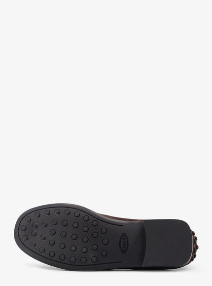 Tod's Suede Loafers with Side Logo