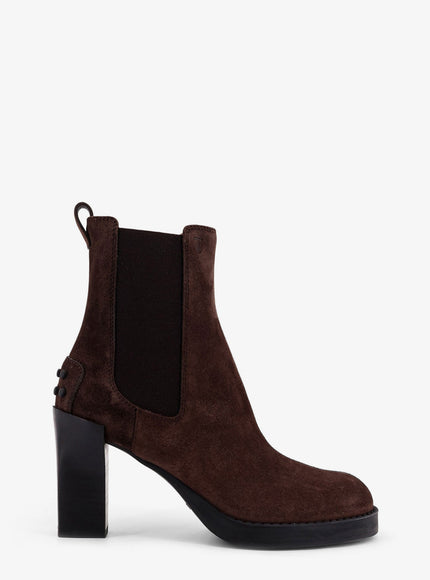 Tod's Suede Ankle Boots Marrone