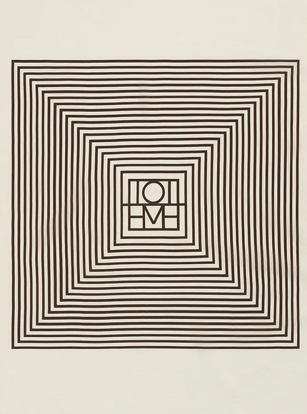 Toteme Centered Monogram Silk Foulard