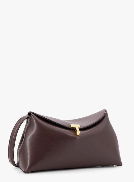 Toteme T-Lock Clutch Leather Crossbody Bag