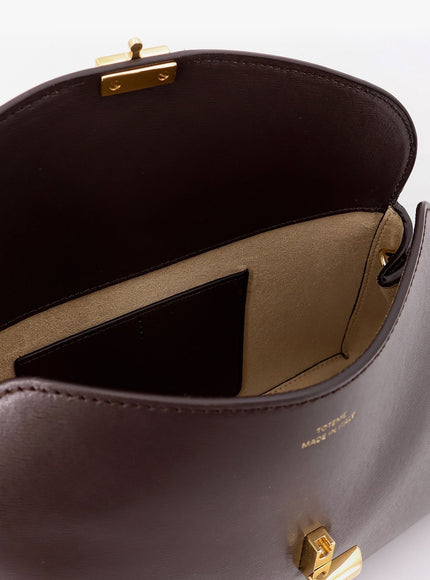 Toteme T-Lock Clutch Leather Crossbody Bag