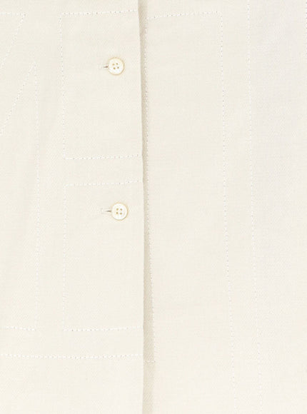 Toteme Monogram Shirt With All-Over Logo Print