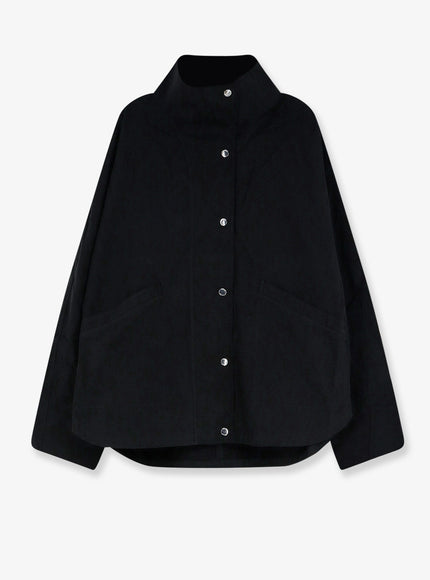 Toteme Summer Cotton Blend Jacket Black