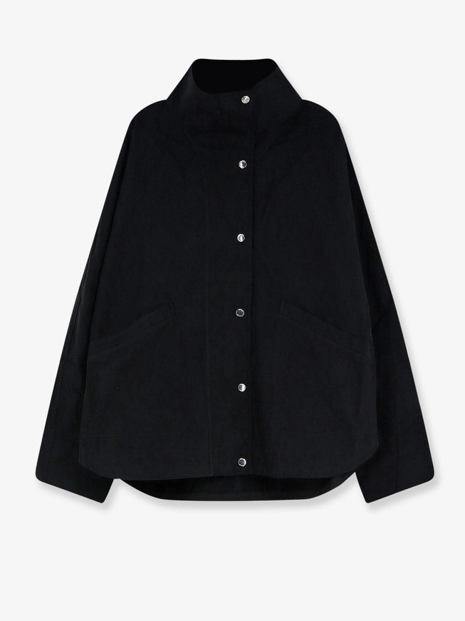 Toteme Summer Cotton Blend Jacket Black