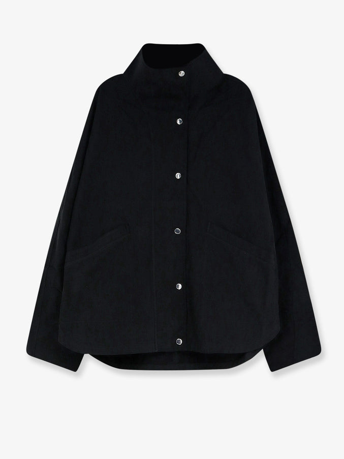Toteme Summer Cotton Blend Jacket Black
