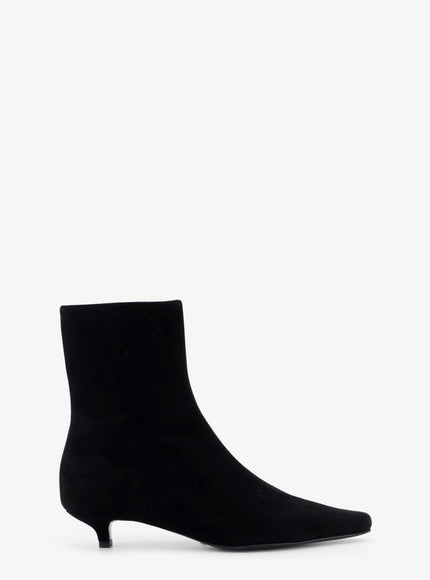 Toteme Slim Suede Boots Black