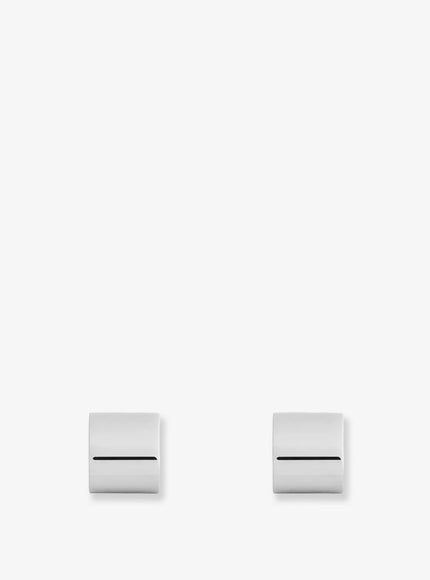 Toteme Brass Huggie Earrings Uni Silver