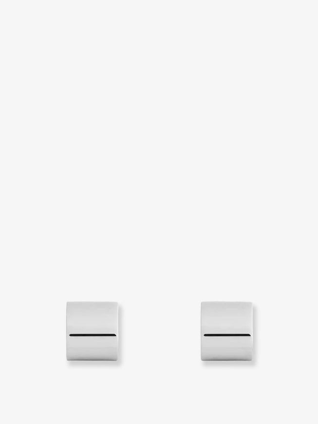 Toteme Brass Huggie Earrings Uni Silver