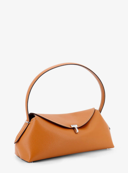 Toteme T-Lock Hammered Leather Shoulder Bag