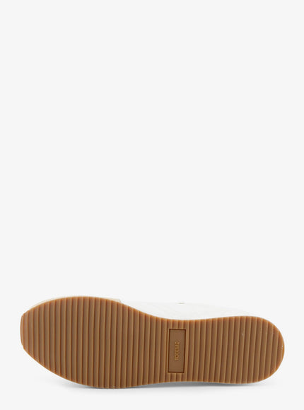 Toteme Nylon And Suede Sneakers With All-Over Stitching Detail